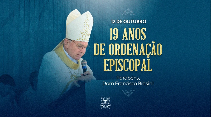 Dom Francisco Biasin completa 19 anos de ordenação Episcopal