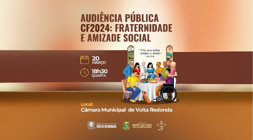 Câmara Municipal de Volta Redonda promove audiência sobre a CF 2024