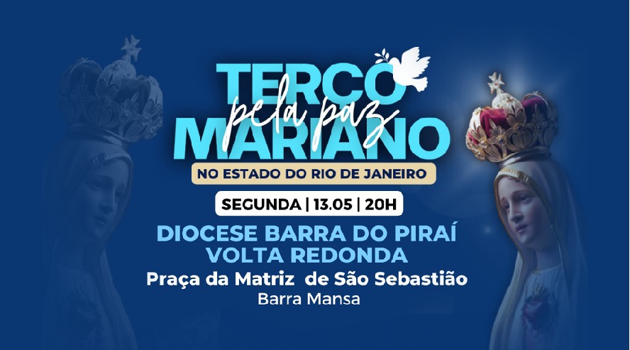 Terço Mariano pela Paz será na Praça da Matriz em Barra Mansa