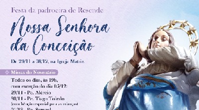 Paróquia Nossa Senhora da Conceição divulga programação da festa da padroeira
