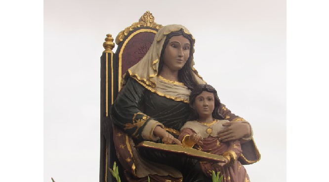 Amor e devoção: Imagem peregrina de Sant’Ana passa pela paróquia Nossa Senhora da Conceição