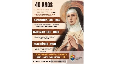 Comunidade Santa Teresa D’Ávila completa 40 anos de fundação
